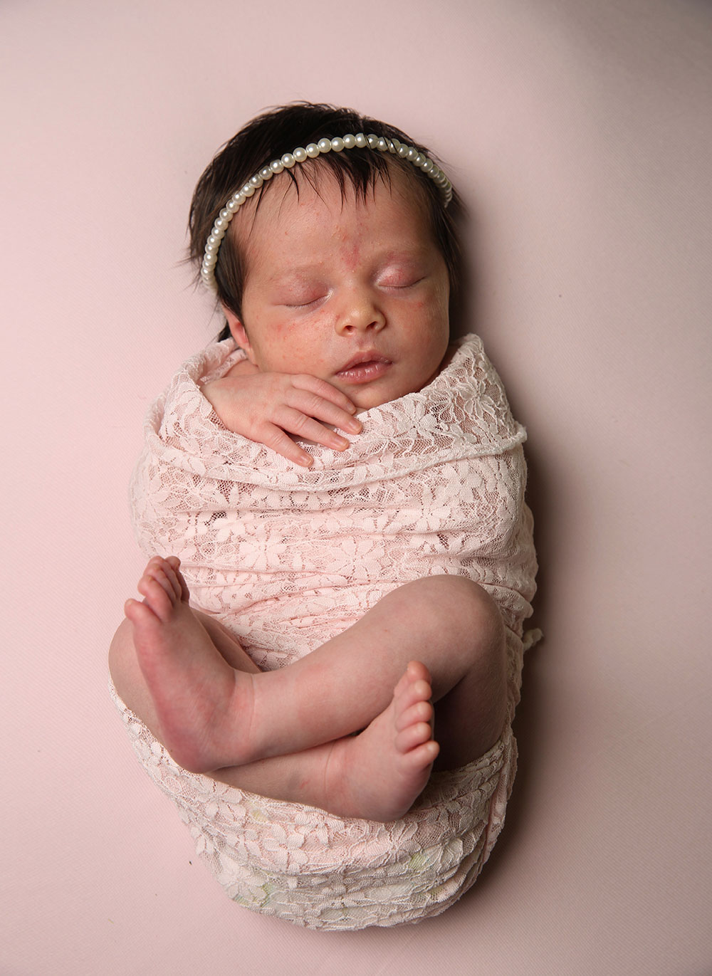 Milk Drool Cleanup, Newborn Baby Photo Retouching