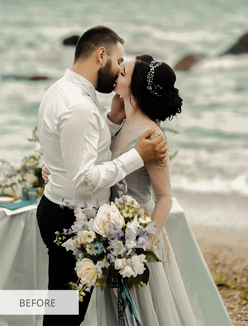 Wedding photo editing, Retouching & Blemish Removal